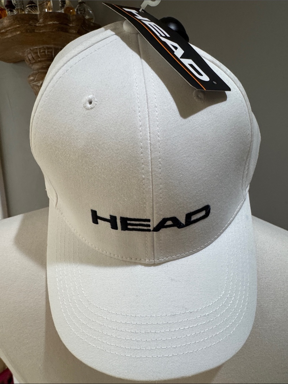 Head White and Black Logo Baseball Cap